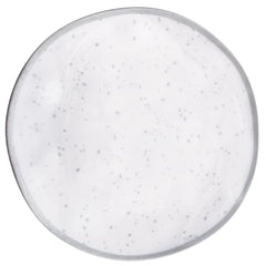 Melamine Reusable Dessert Plate, Silver/White Spotted, 6 inch - Pack of 3