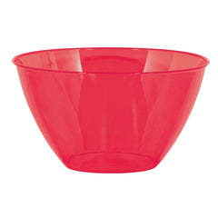 Apple Red 24oz Small Plastic Serving Bowl - Pack of 3