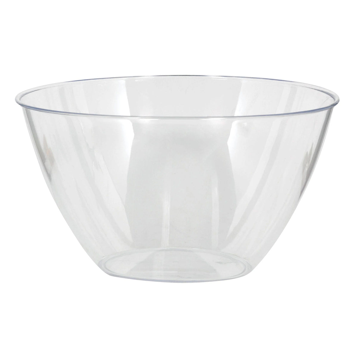 Clear Plastic Serving Bowl, 24oz, 5.5-inch - Pack of 3
