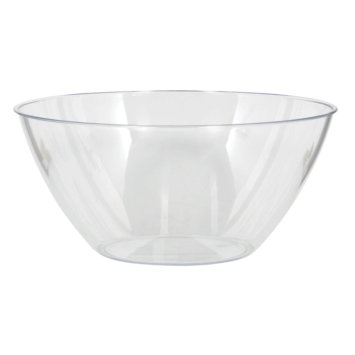Clear Plastic Serving Bowl, 5QT, 11-inch - Case of 18