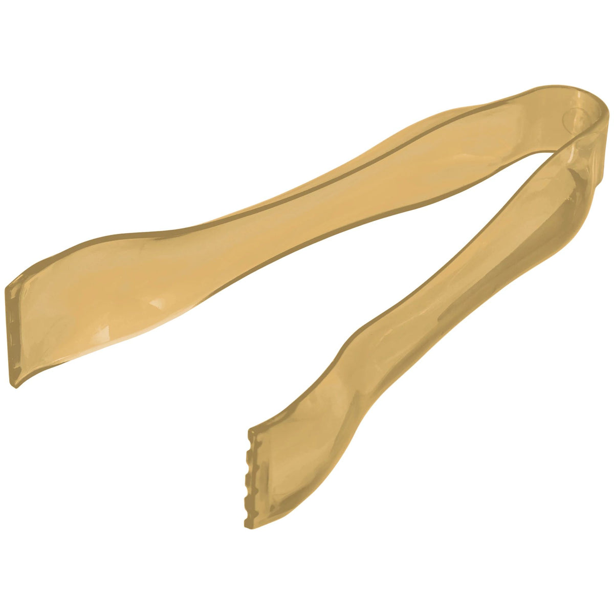 Elegant Gold Mini Plastic Tongs - 2 Pack - Pack of 12
