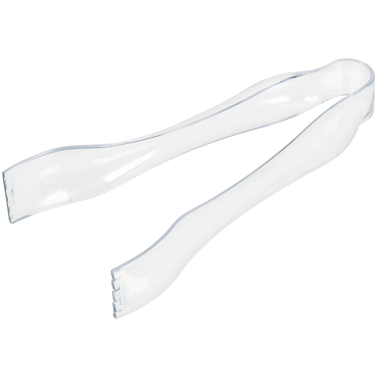 Clear Mini Plastic Tongs - 2 Pack - Pack of 4