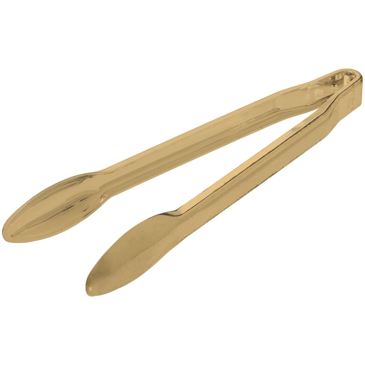 Gold Plastic Tongs, 12-in - Case of 48