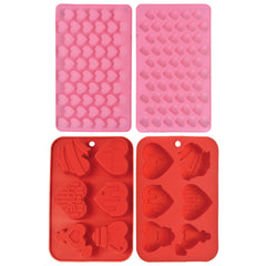 Valentine's Day Heart Silicone Molds for Valentine's/Anniversary Gift, 2-ct - Pack of 3