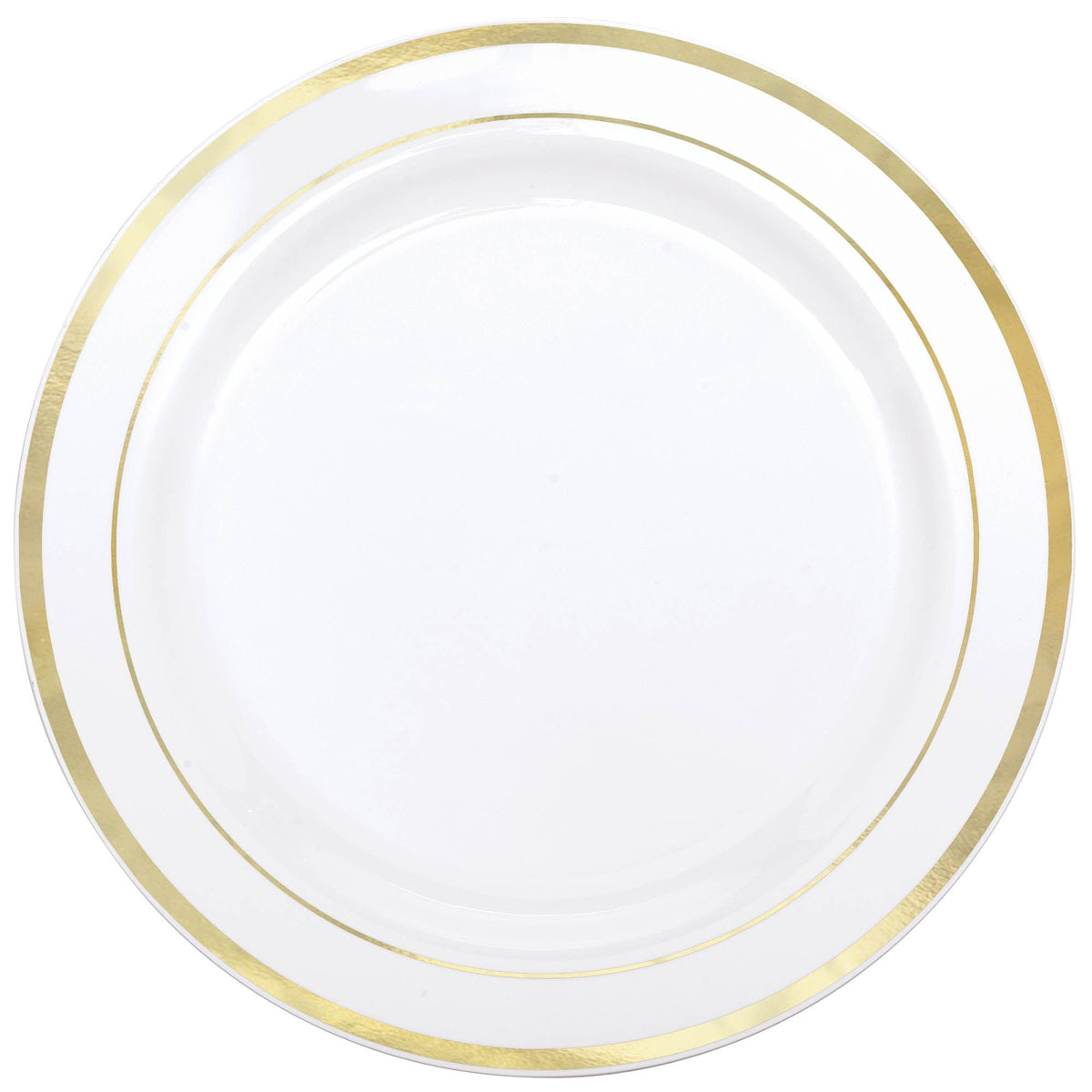 Round Plastic Reusable Lunch Plates, Assorted Colours, 7.5-in, 20-pk | Case of 24