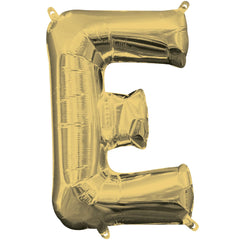 Gold Foil Letter "E" Balloon - Pack of 5