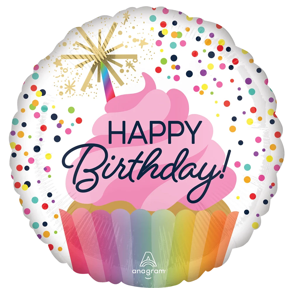 Sprinkle Party Foil Balloon - 18-Inch - Pack of 2