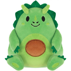 Plush Dinosaur Avocado Toy - Pack of 6