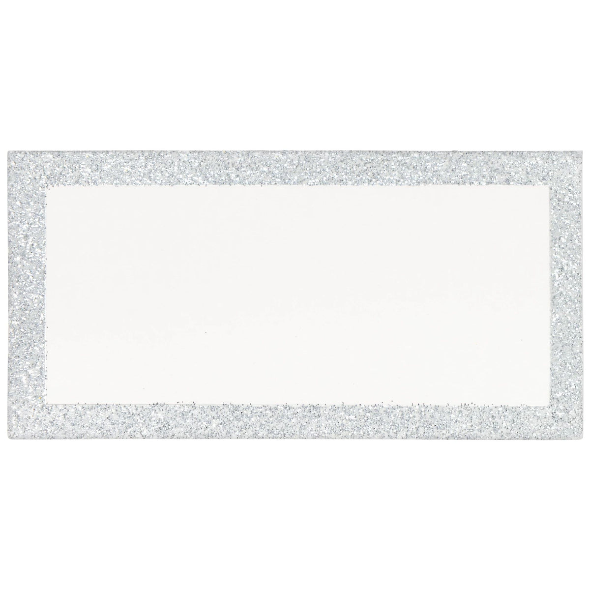 Name Table Glitter Place Cards, Silver, 50-ct, for Wedding/Anniversary - Pack of 6
