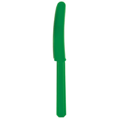 Vibrant Green Plastic Knives - Economy Pack - Case of 72