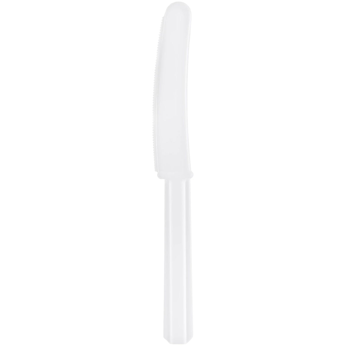 Frosty White Plastic Economy Knives, 20-pk - Case of 72