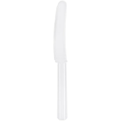 Frosty White Plastic Economy Knives, 20-pk - Case of 72
