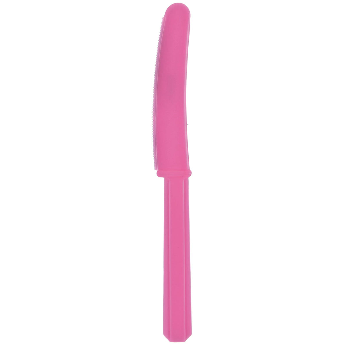 Bright Pink Plastic Knives - Economy Pack - Pack of 12