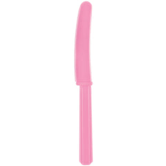 Pink Plastic Economy Knives, 20-ct - Case of 72