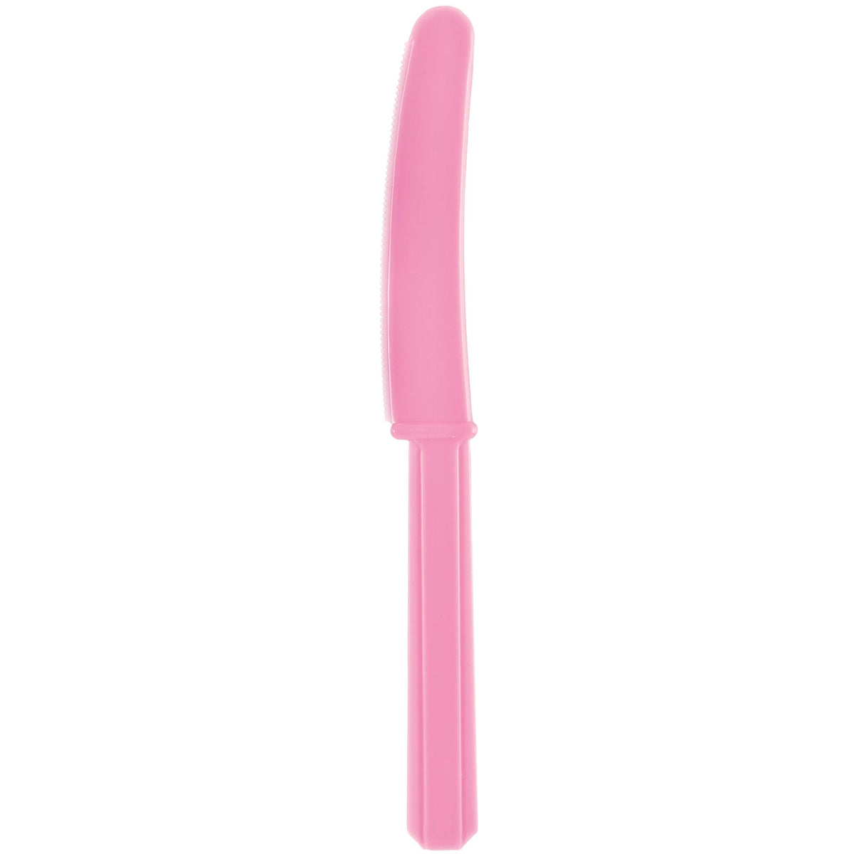Pink Plastic Economy Knives, 20-ct - Pack of 12
