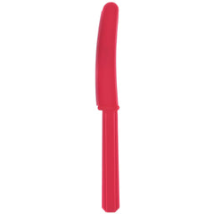 Vibrant Red Plastic Knives - Economy Pack - Pack of 12