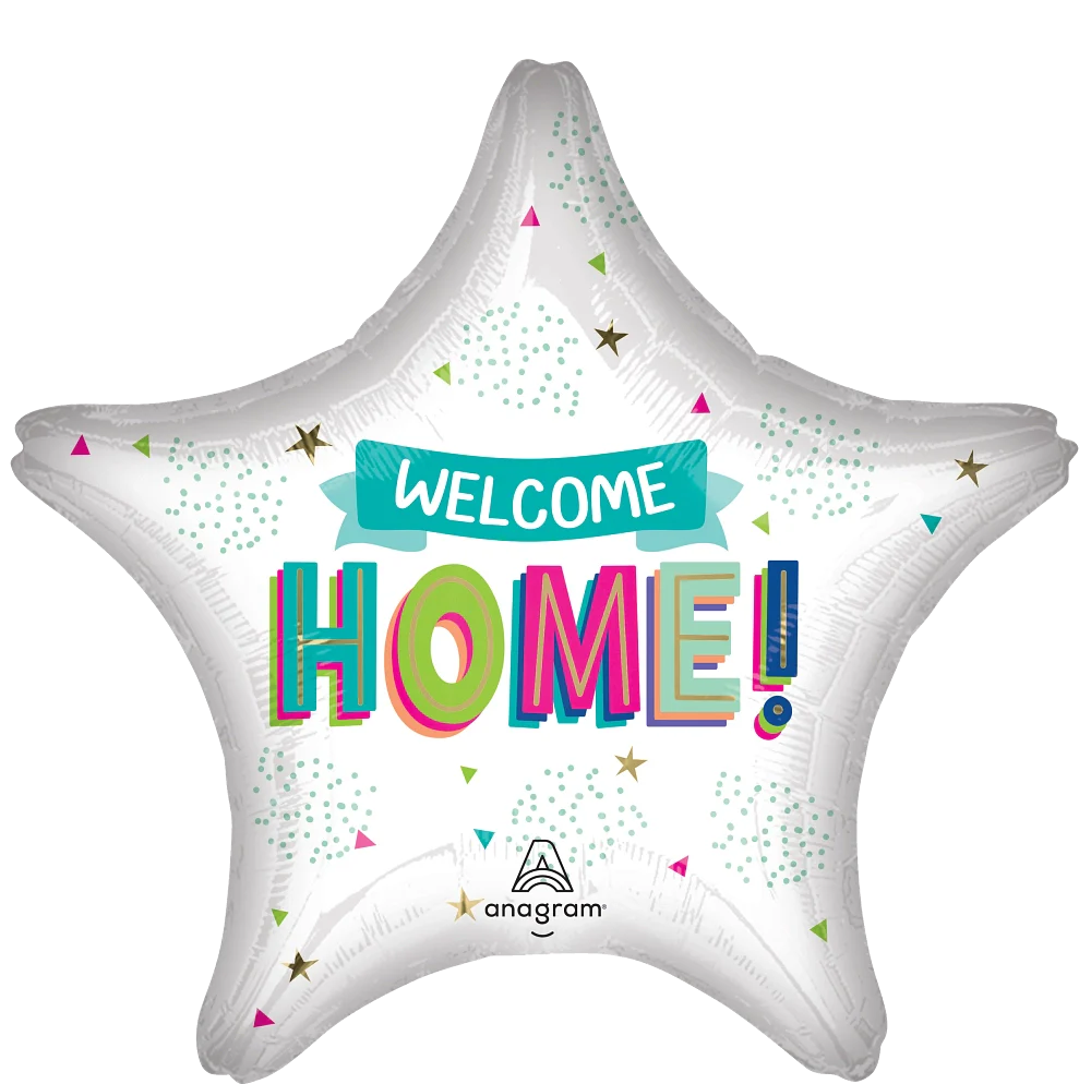 Jumbo Welcome Home Foil Super Shape Balloon - Pack of 2