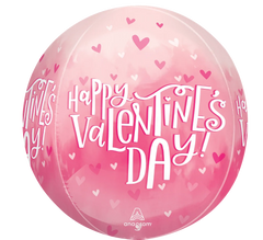 Valentine Pearl Shine Orbz Balloon - Pack of 5