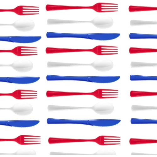 150 Piece 4th of July Cutlery Set