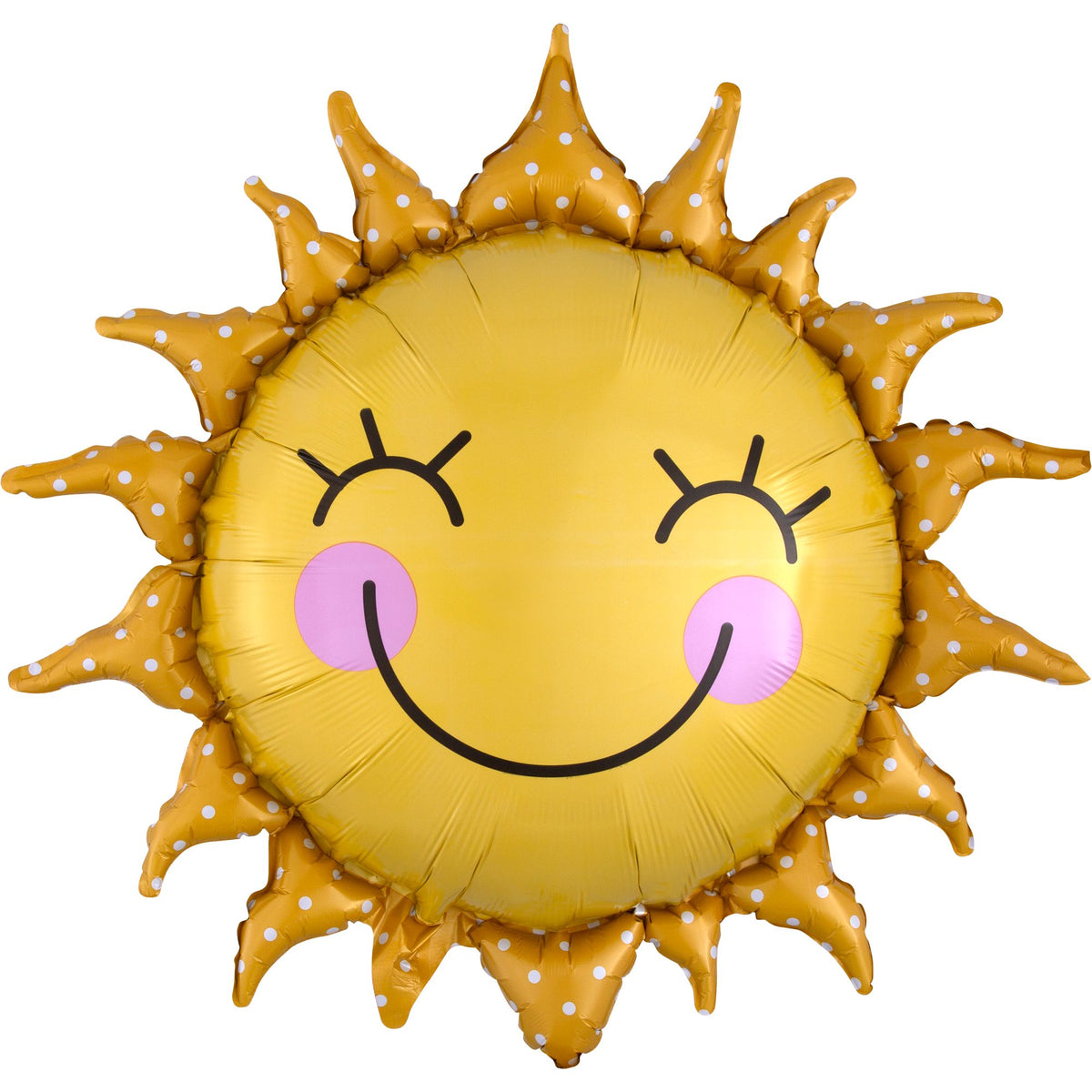 Smiling Sun Foil Balloon - 26 Inch - Case of 50