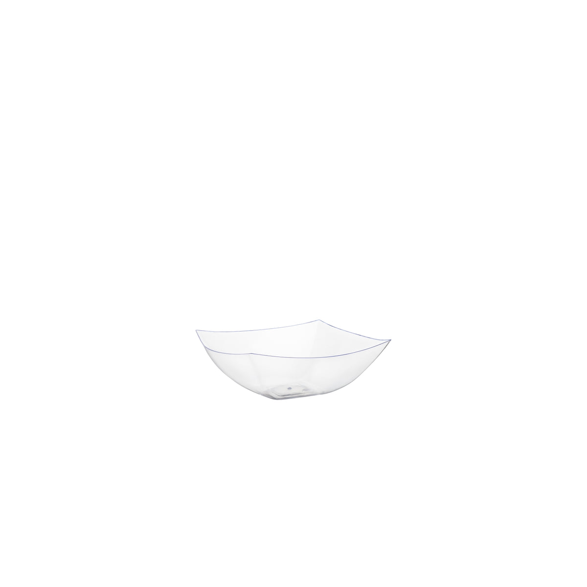 8 Oz. | Clear Square Plastic Serving Bowl | 96 Count - Yom Tov Settings