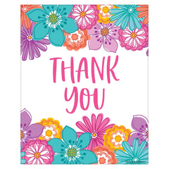 Pretty Petals Birthday Thank You Card, 8-ct - Pack of 12