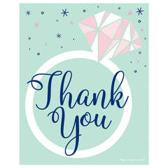Mint Bridal Shower Thank You Card, 8-ct - Case of 120