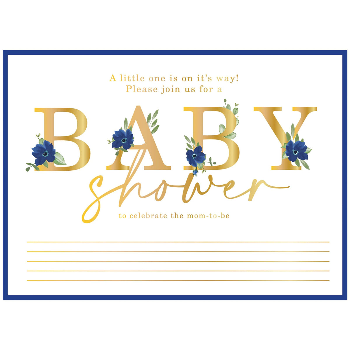 Deluxe It's a Boy Baby Shower Invitation, 8-ct - Pack of 4