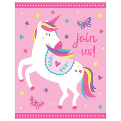 Magical Unicorn Birthday Invitation Cards, 8-ct - Case of 120