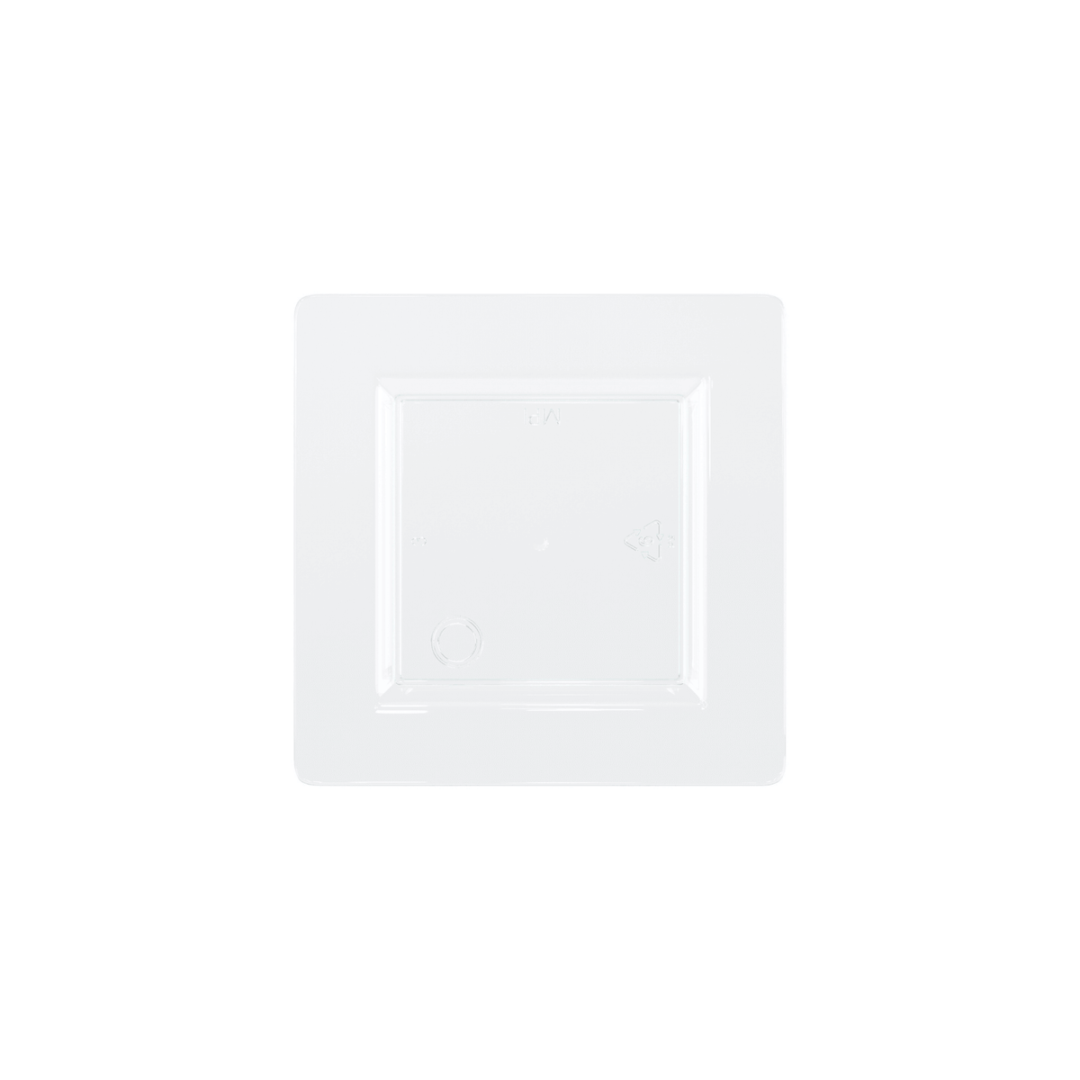 4.5 In. Clear Square Plates | 100 Count