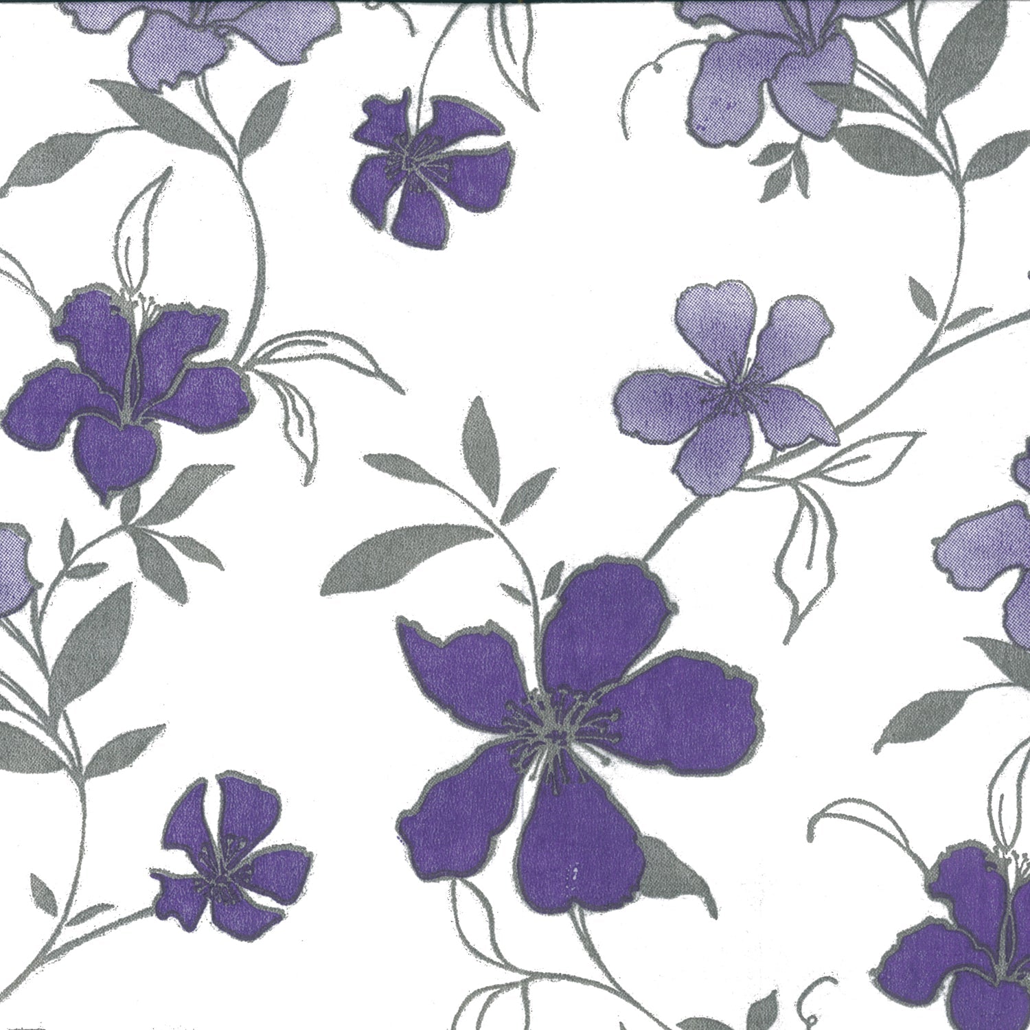 Lilac Flowers Printed Paper Napkins | 120 Count