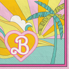Vintage Barbie Beach Vibes Beverage Napkins, 16-ct - Case of 72