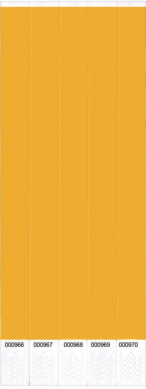 Orange Solid Wristbands, 10-inch, 500-ct - Case of 10