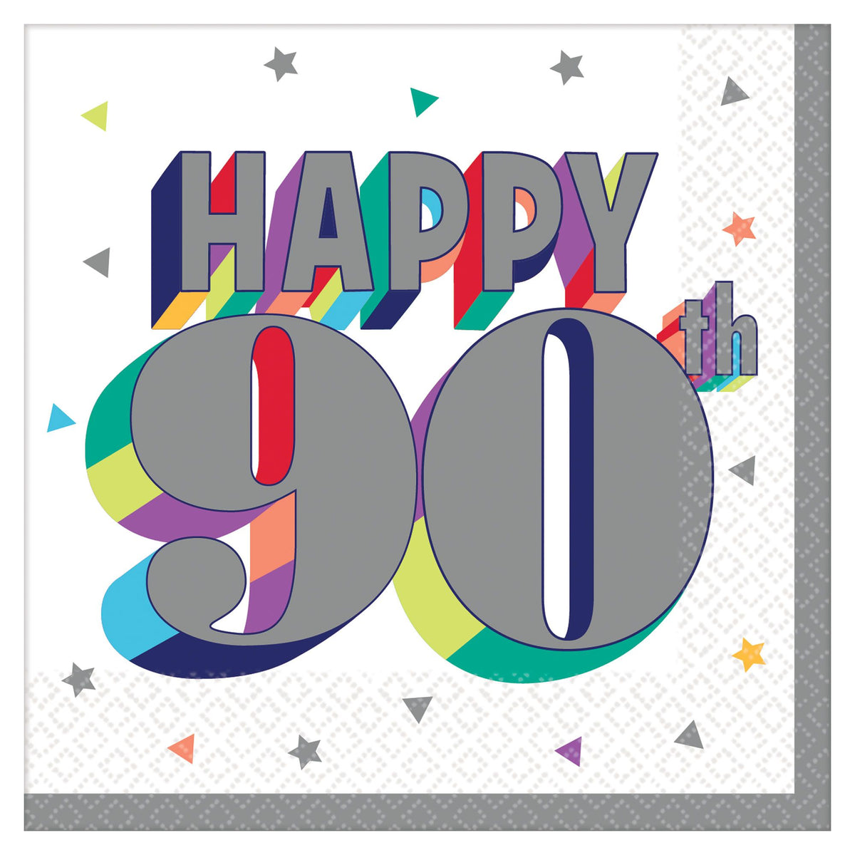 Here's to 90 Birthday Beverage Napkins, 16-ct - Pack of 12
