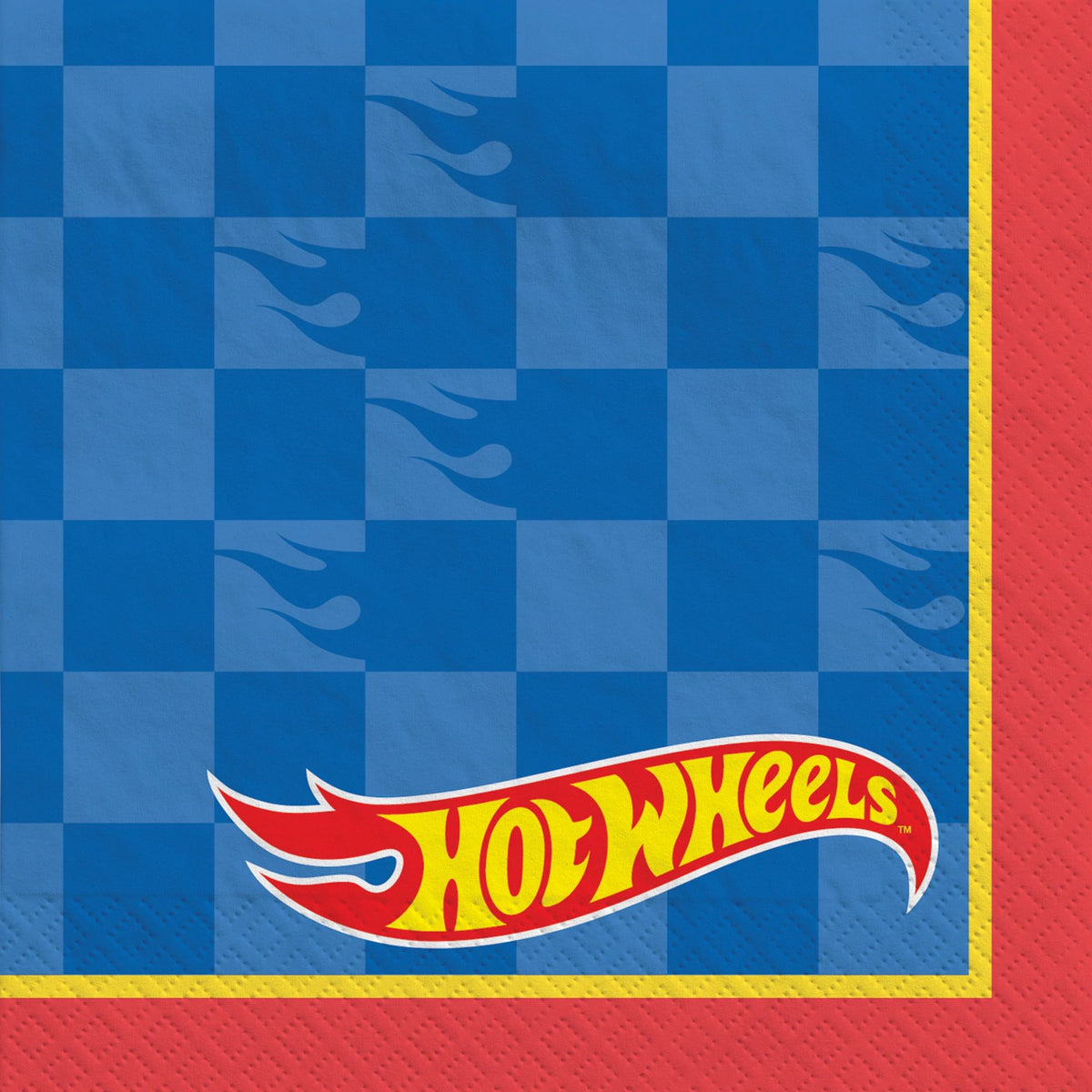 Hot Wheels Beverage Napkins, 5-inch, 16-ct - Case of 72