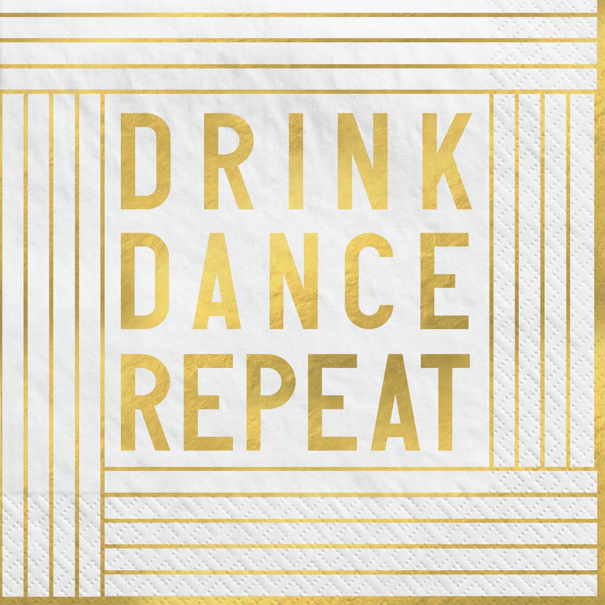 Drink Dance Repeat' Beverage Napkins 20-ct - Case of 72