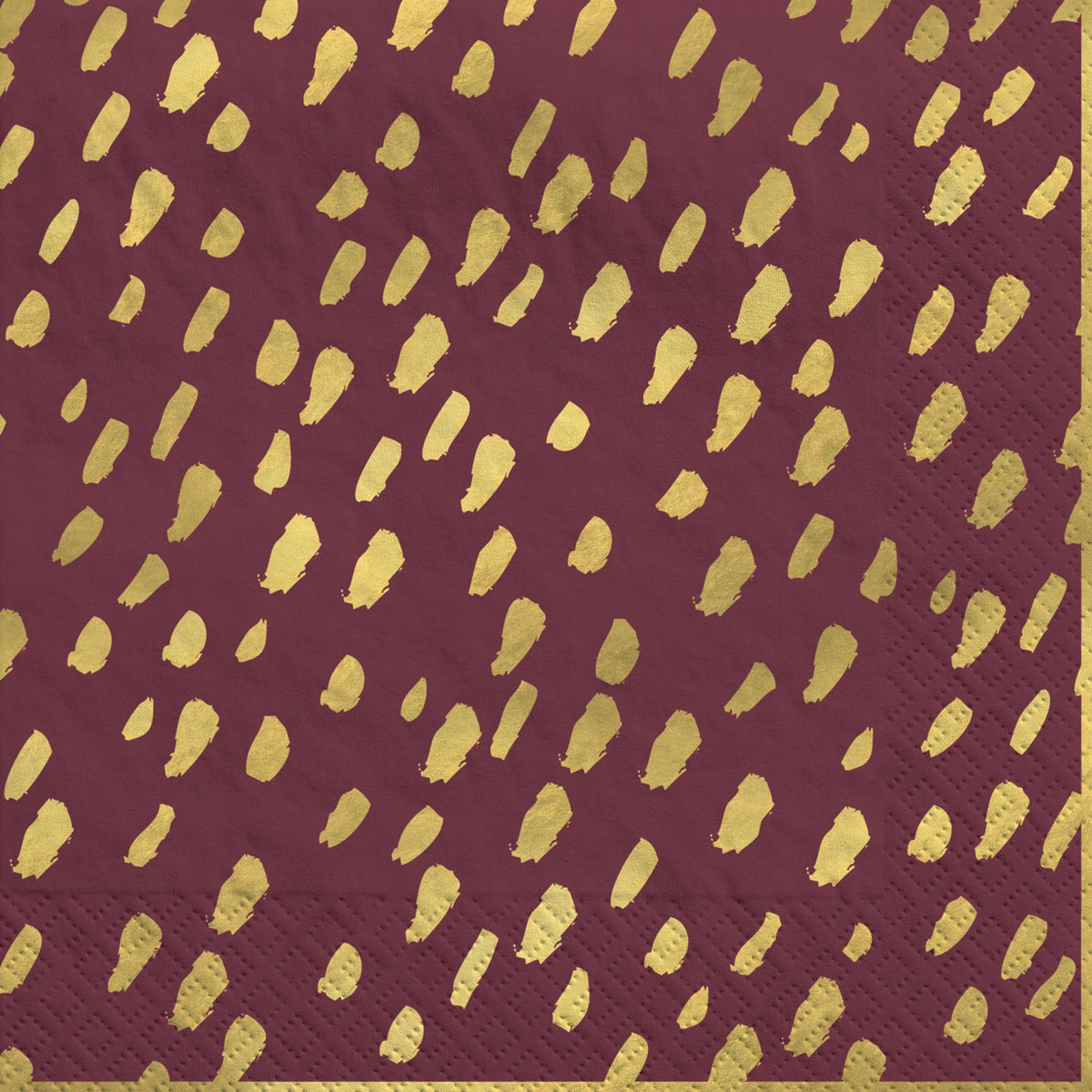 Red & Gold Brushed Dots Beverage Napkins, 20-ct - Pack of 2