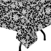 White Lace Printed Plastic Table Cloth | 48 Count