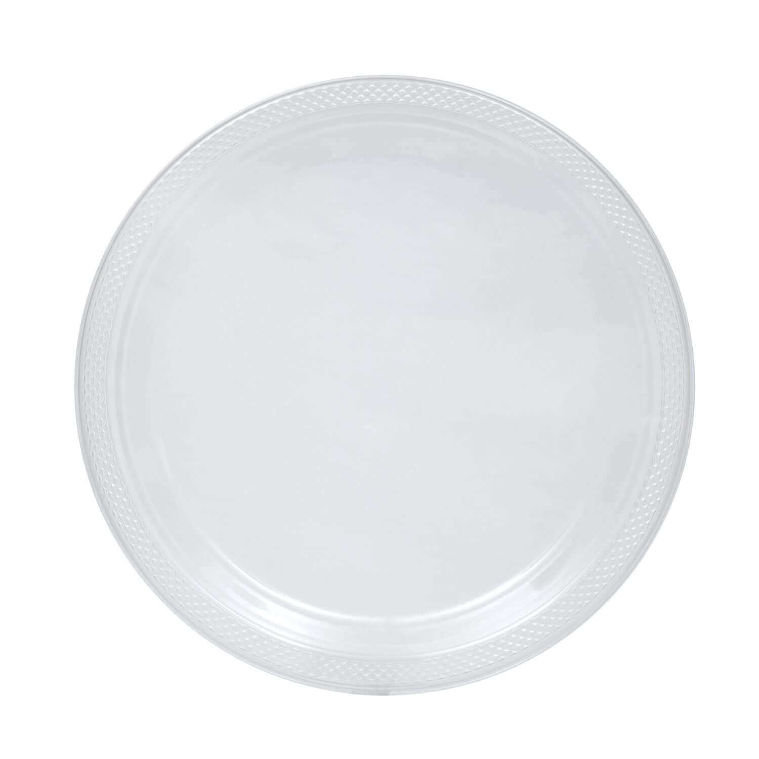 10" | Clear Plastic Plates | 600 Count - Yom Tov Settings