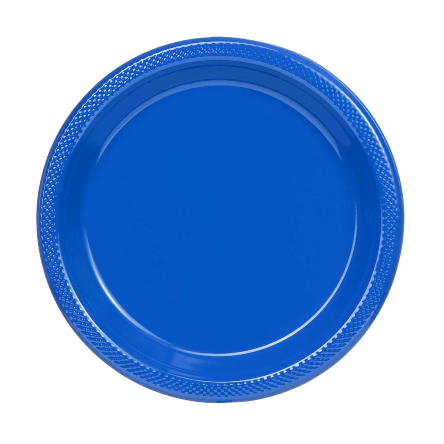 10" | Dark Blue Plastic Plates | 600 Count - Yom Tov Settings
