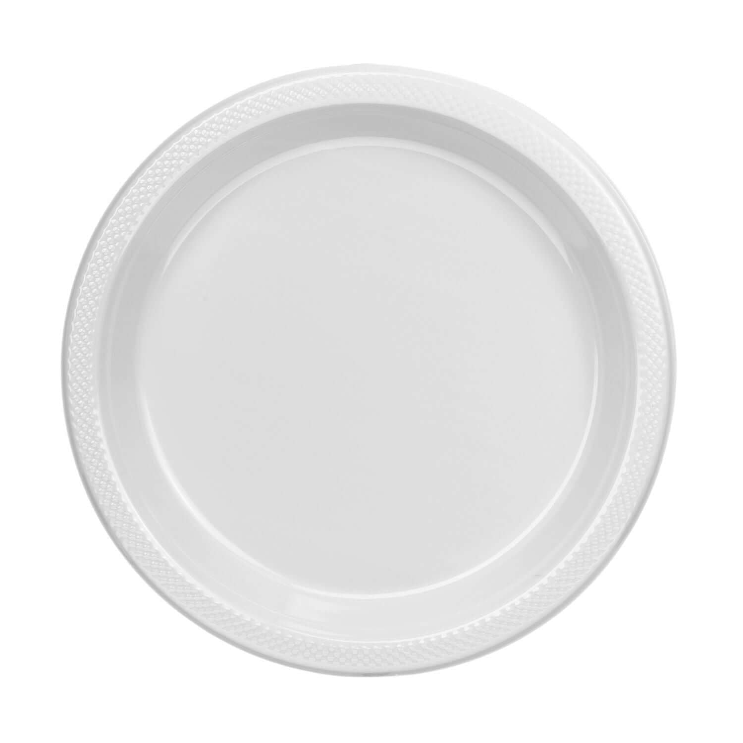 10" | White Plastic Plates | 600 Count - Yom Tov Settings