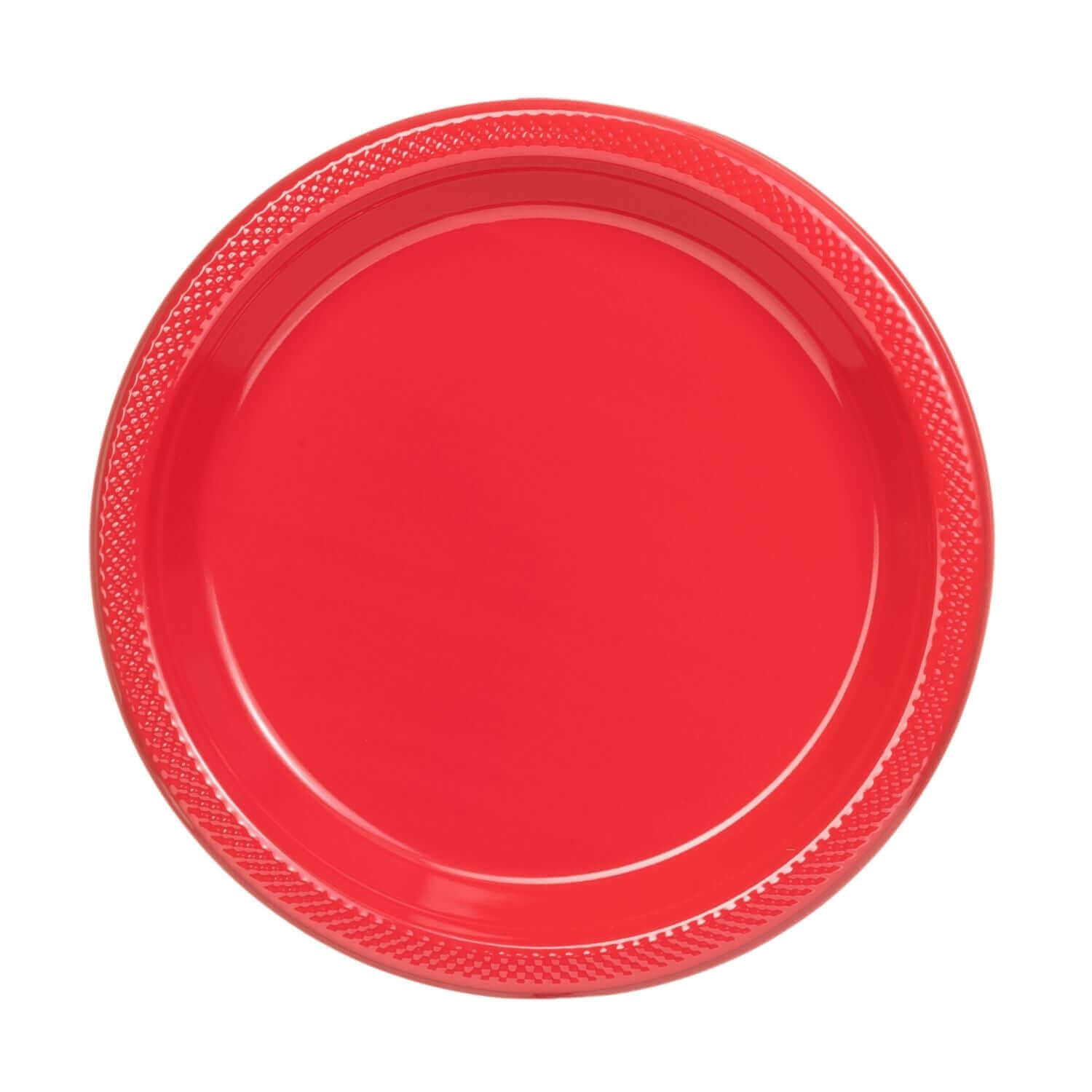 10" | Red Plastic Plates | 600 Count - Yom Tov Settings