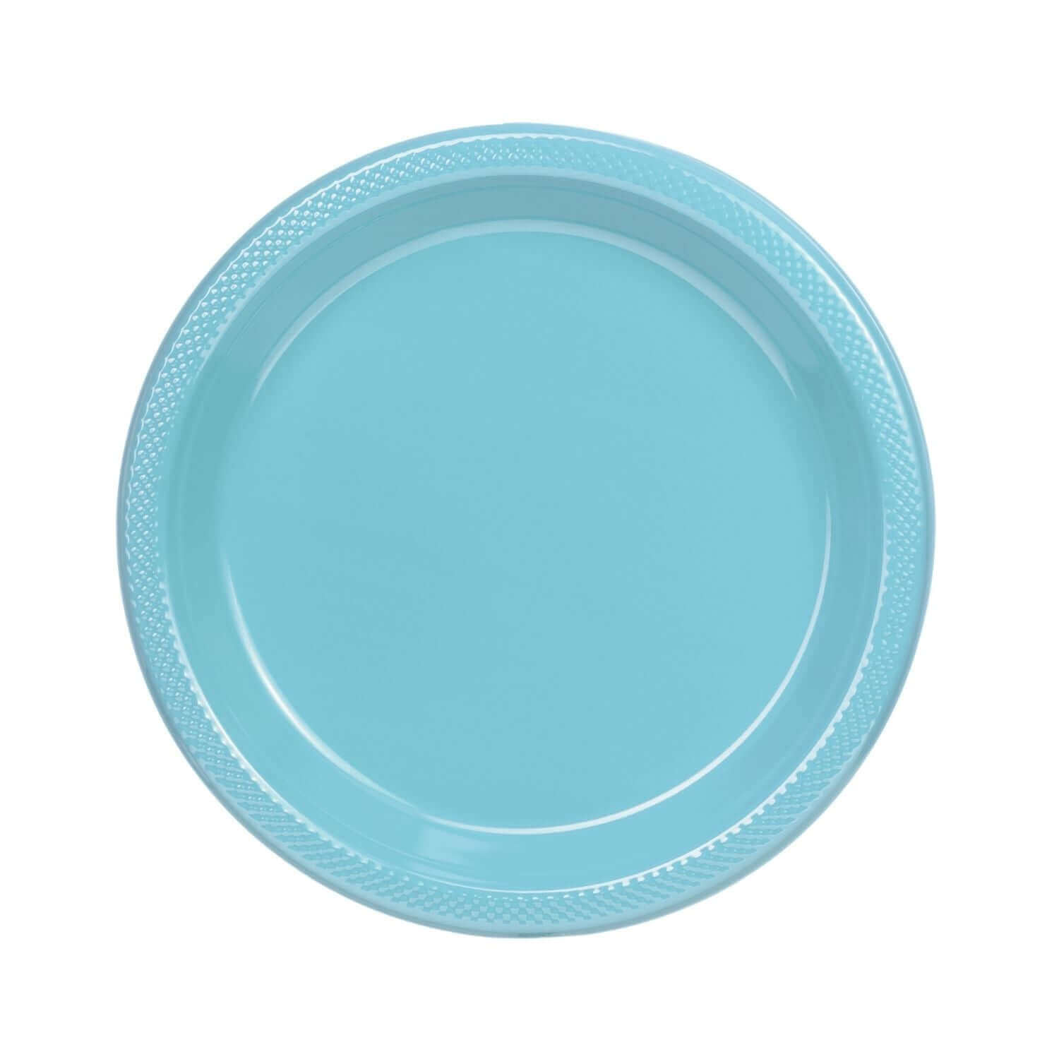 9" | Light Blue Plastic Plates | 600 Count - Yom Tov Settings