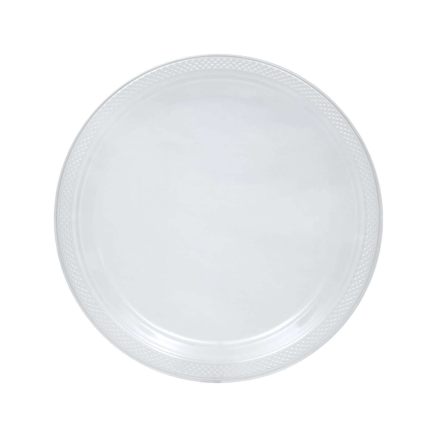 9" | Clear Plastic Plates | 600 Count - Yom Tov Settings