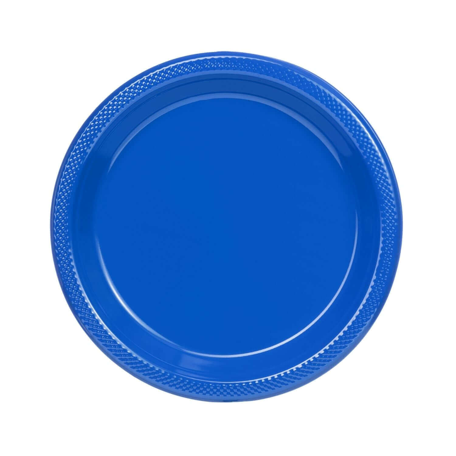 9" | Dark Blue Plastic Plates | 600 Count - Yom Tov Settings