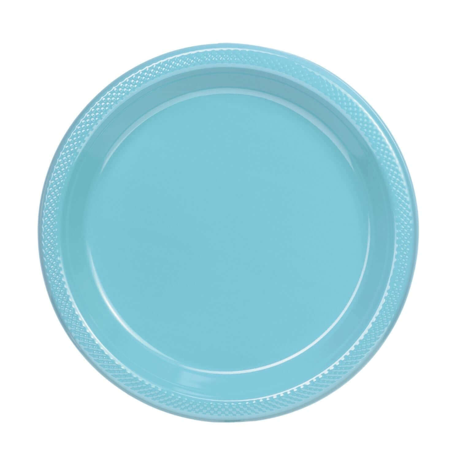10" | Light Blue Plastic Plates | 600 Count - Yom Tov Settings