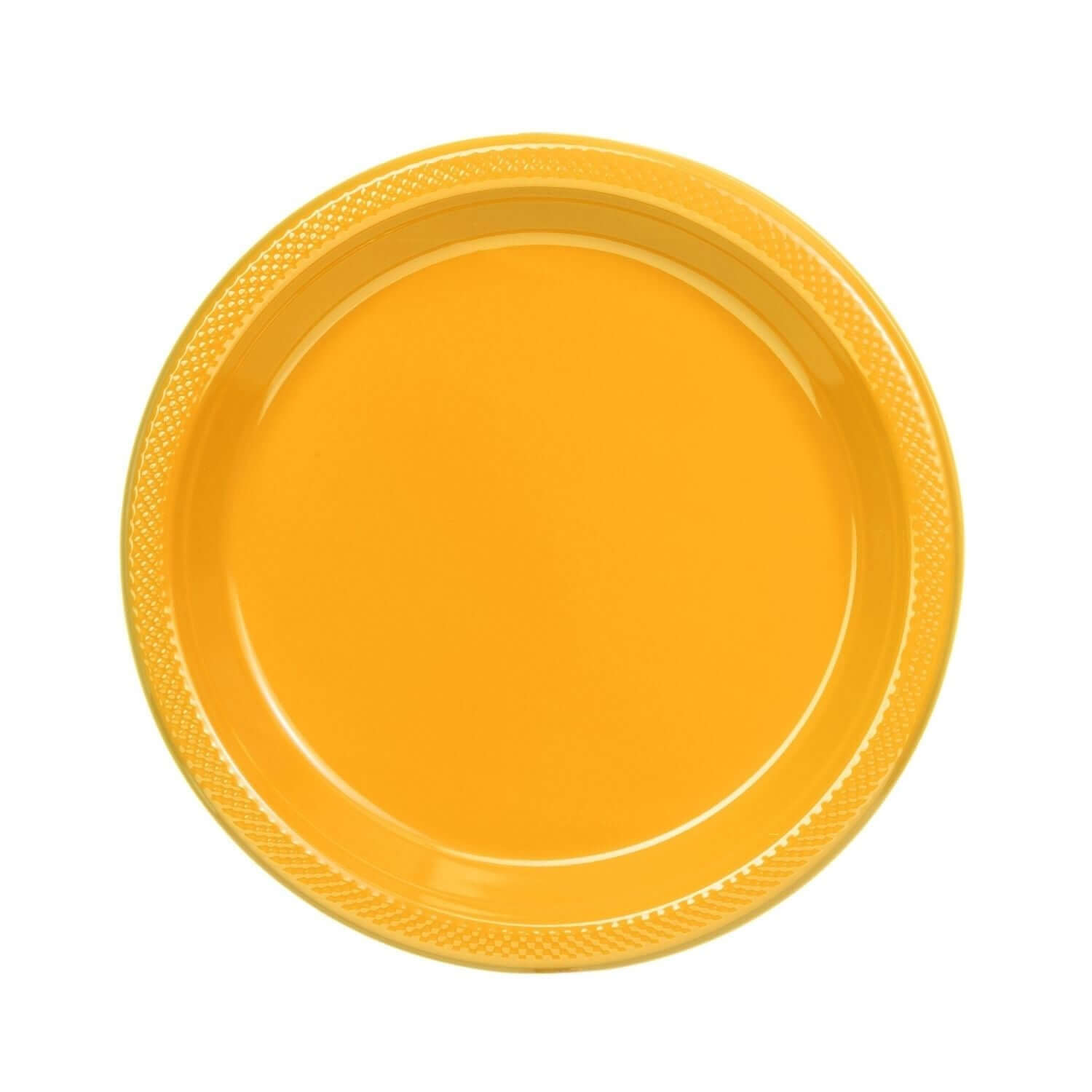 9" | Yellow Plastic Plates | 600 Count - Yom Tov Settings