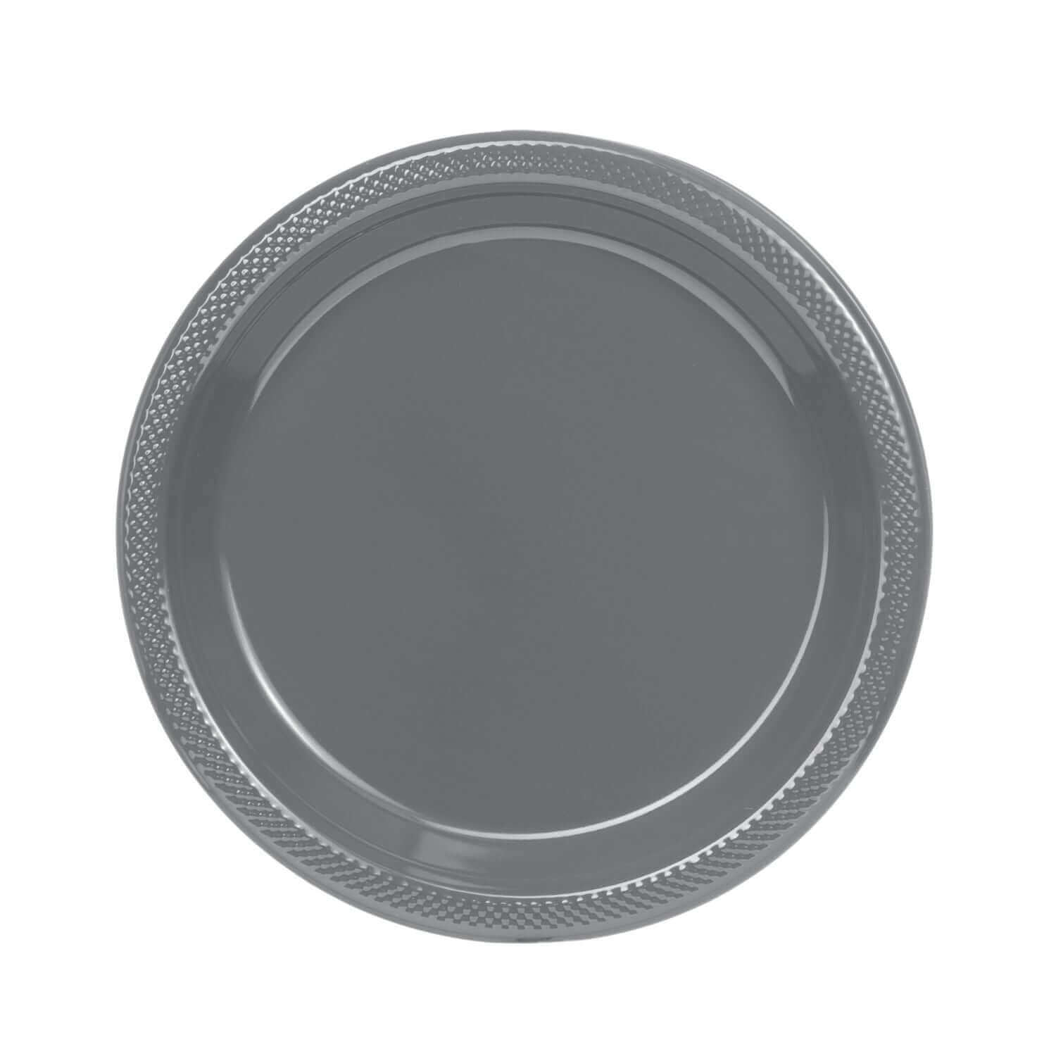 9" | Silver Plastic Plates | 600 Count - Yom Tov Settings