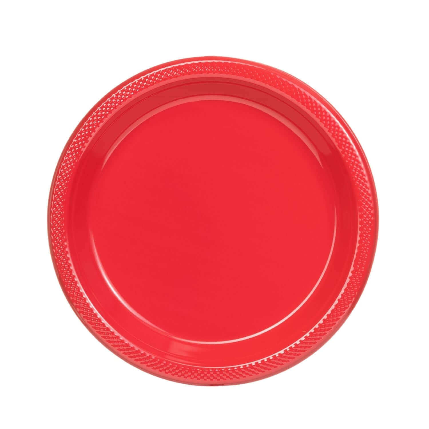 9" | Red Plastic Plates | 600 Count - Yom Tov Settings