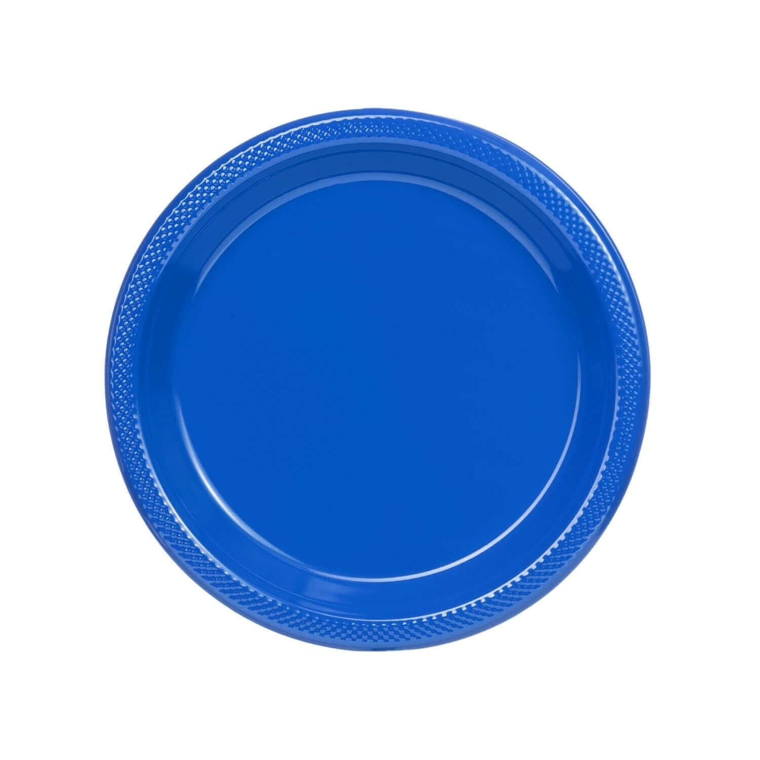 7" | Dark Blue Plastic Plates | 600 Count - Yom Tov Settings